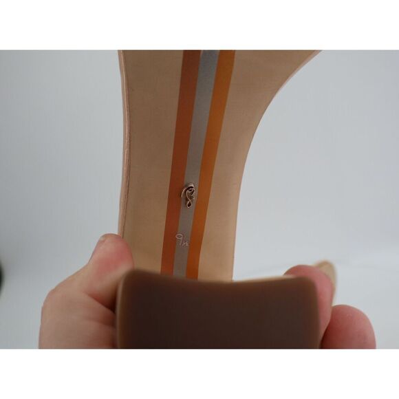 Sam Edelman Womens Yaro Ankle Strap Beige Patent Sandals Size 9.5 M Bridal Prom - Picture 12 of 14